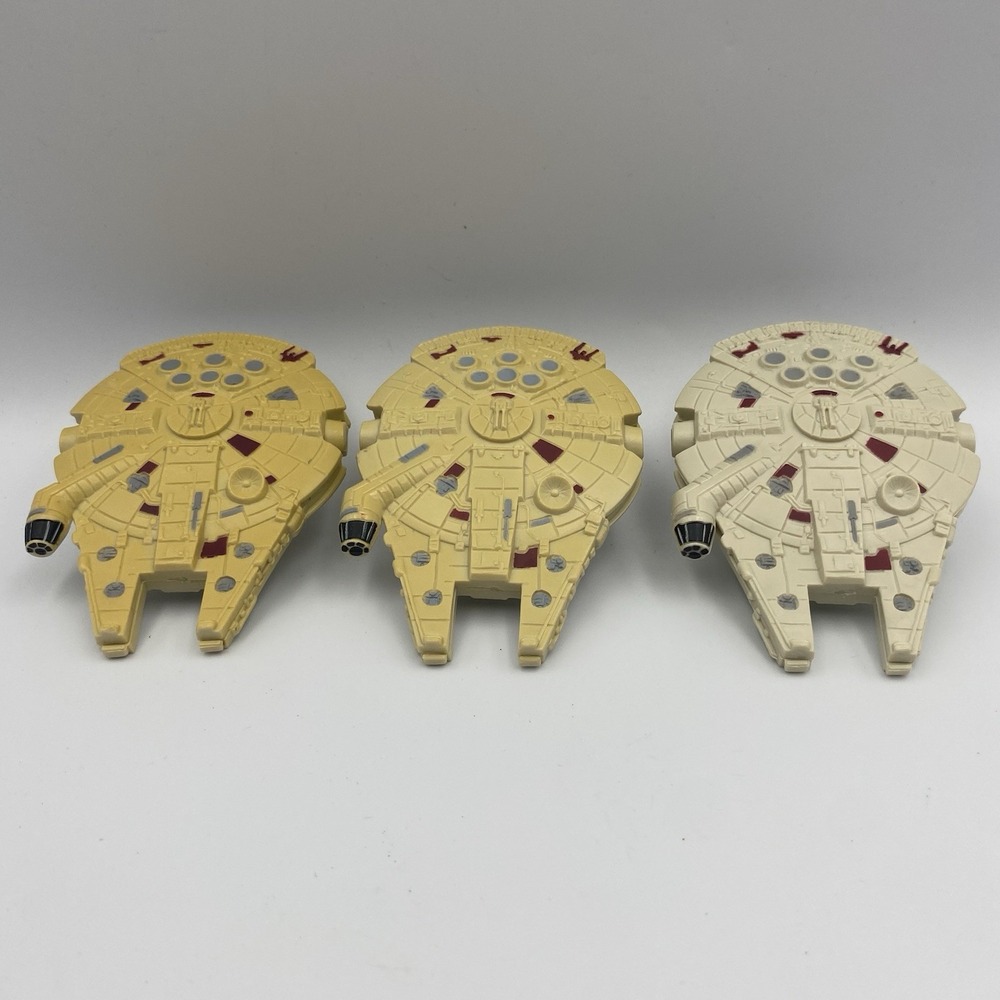 Lot of 3 Vintage Star Wars Millennium Falcon 1996 Applause LFL Figures